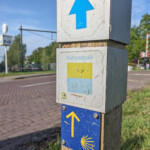 We starten vandaag met z'n drieën in Wijhe voor de derde etappe op de Jacobsweg Nieumeghen.
